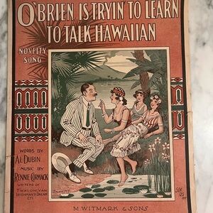 Antique Sheet Music Cover Art